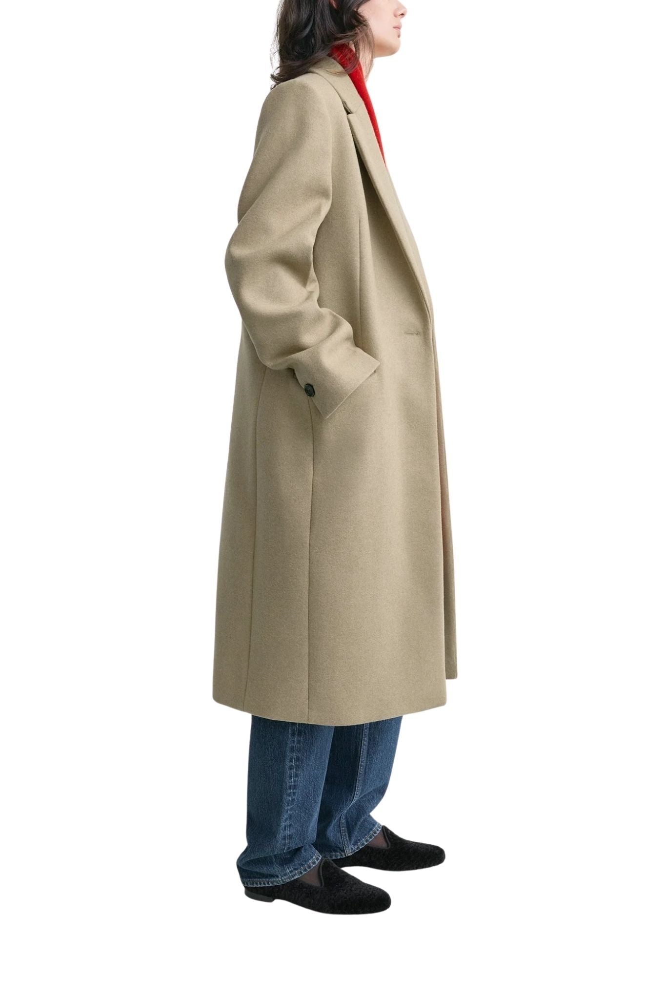 Toteme Classic Winter Coat - Vermillion