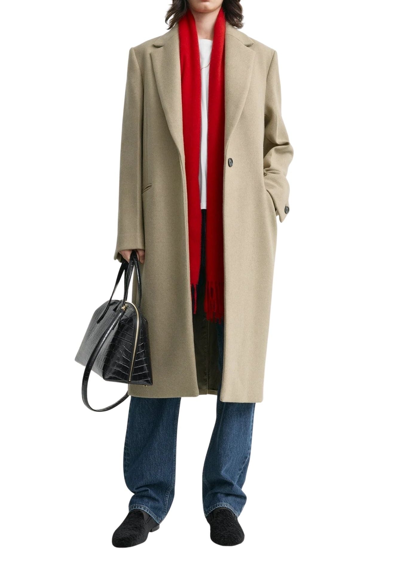 Toteme Classic Winter Coat - Vermillion