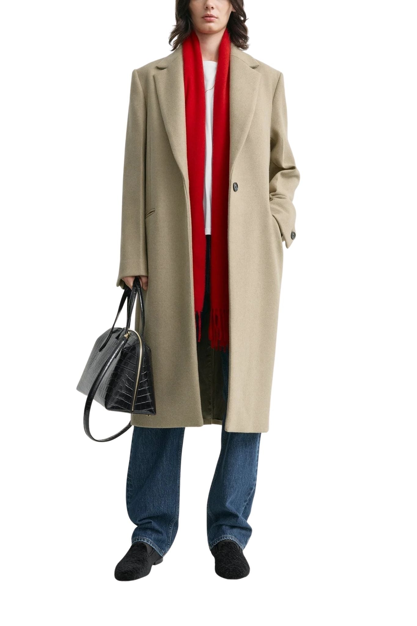 Toteme Classic Winter Coat - Vermillion