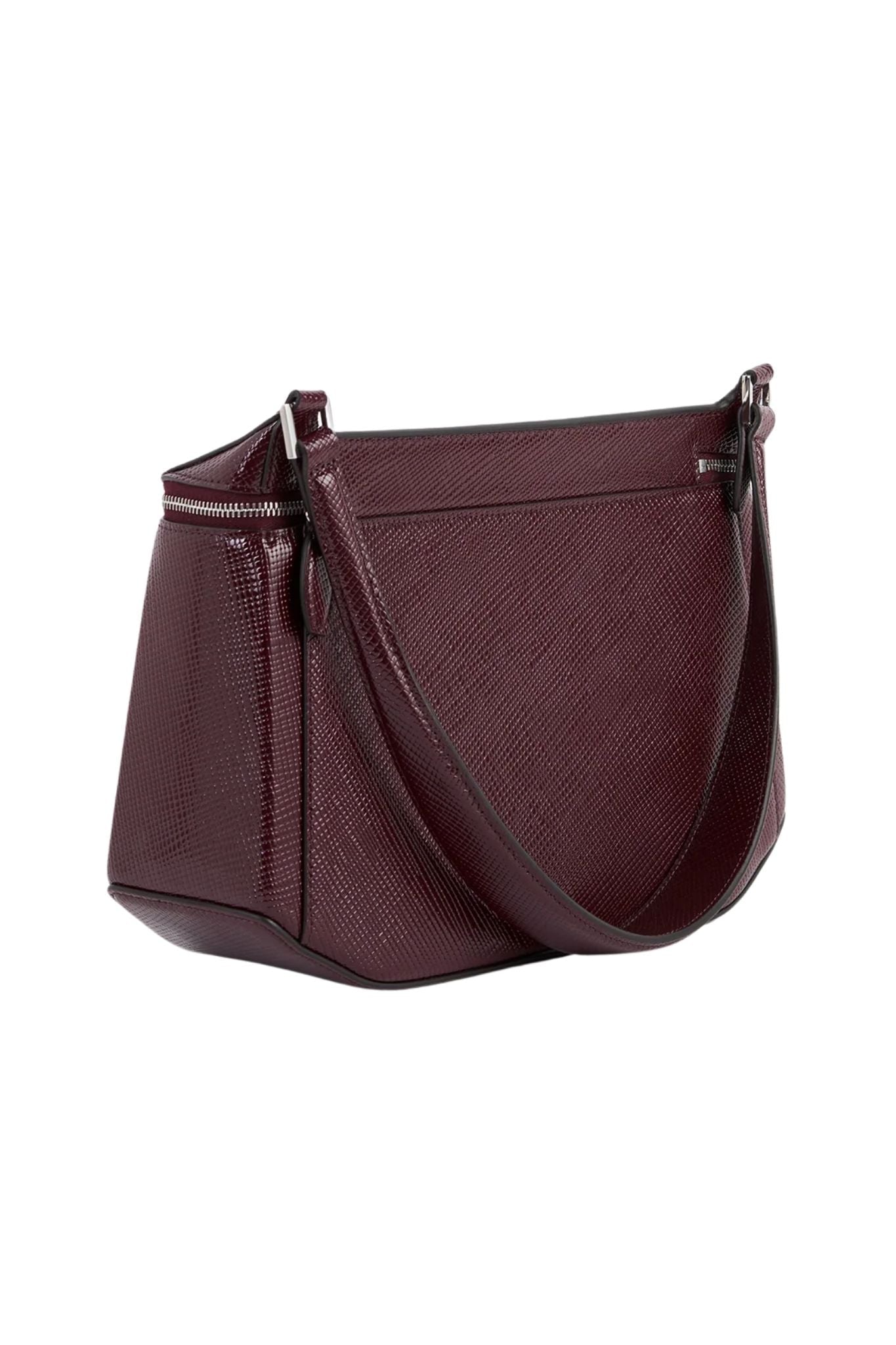Toteme Clip Palmetto Patent Shoulder Bag - Vermillion