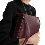 Toteme Clip Palmetto Patent Shoulder Bag - Vermillion