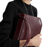 Toteme Clip Palmetto Patent Shoulder Bag - Vermillion