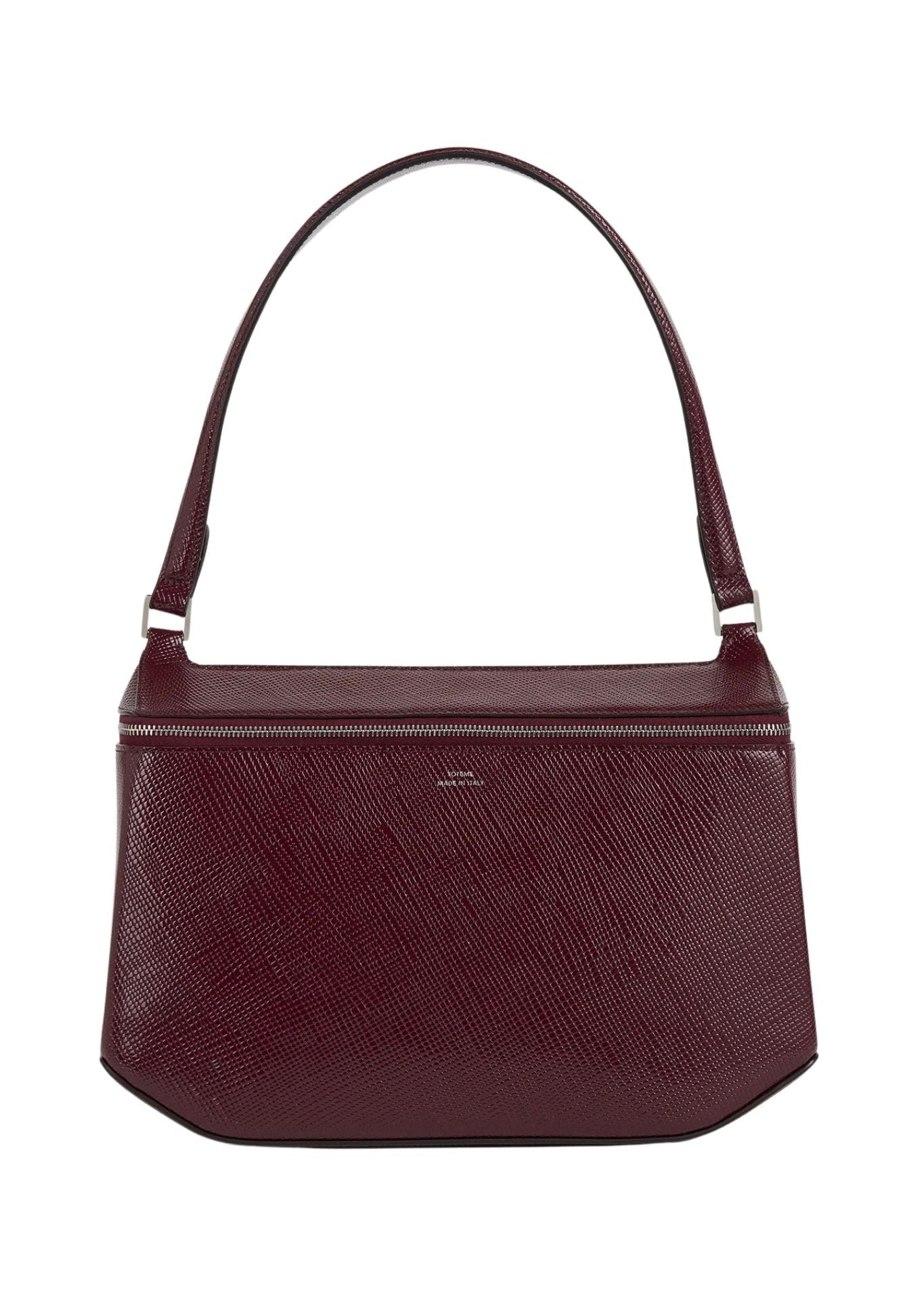 Toteme Clip Palmetto Patent Shoulder Bag - Vermillion