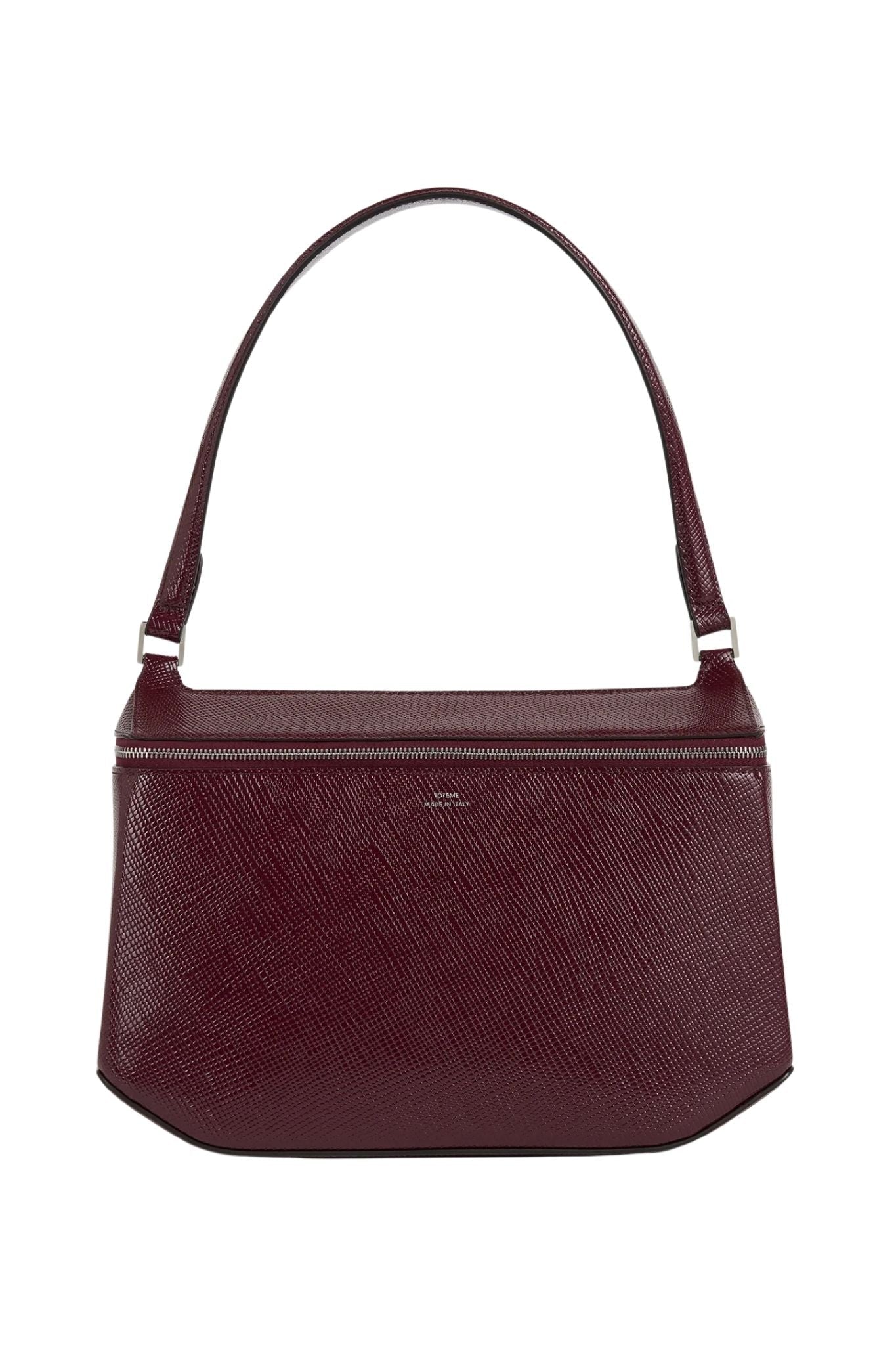 Toteme Clip Palmetto Patent Shoulder Bag - Vermillion