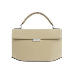 Toteme Clip Polished Leather Top Handle - Vermillion