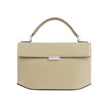 Toteme Clip Polished Leather Top Handle - Vermillion