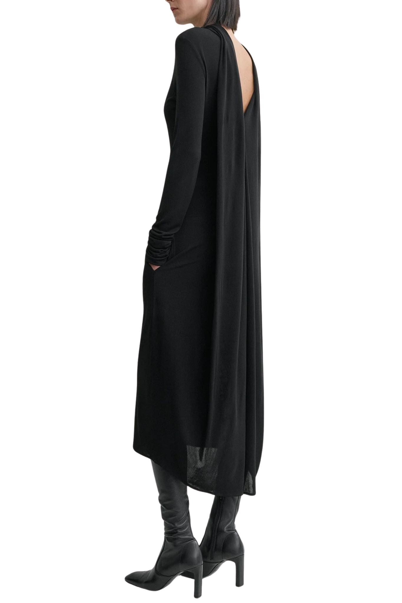 Toteme Cocoon Cape Dress - Vermillion