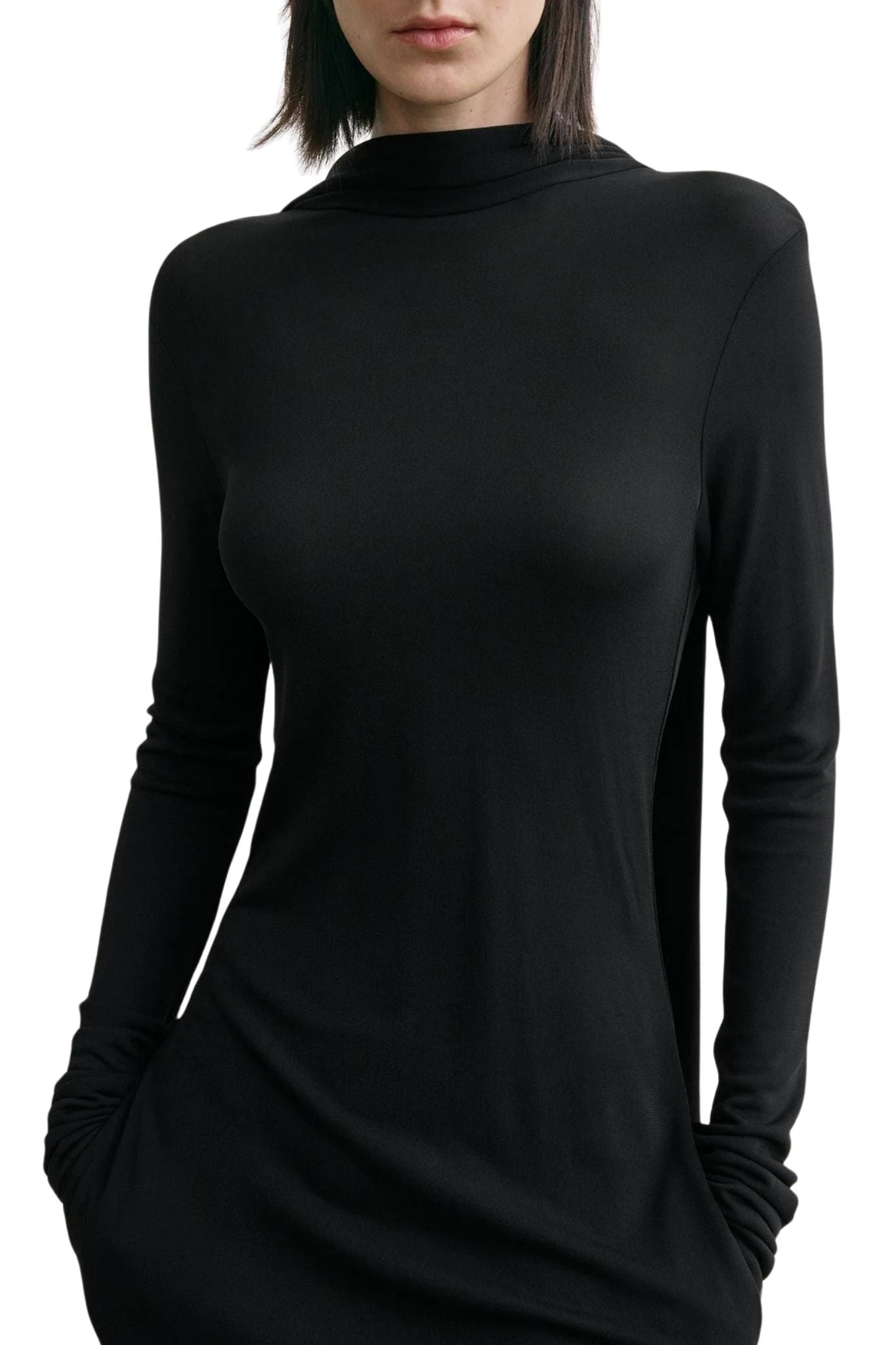 Toteme Cocoon Cape Dress - Vermillion