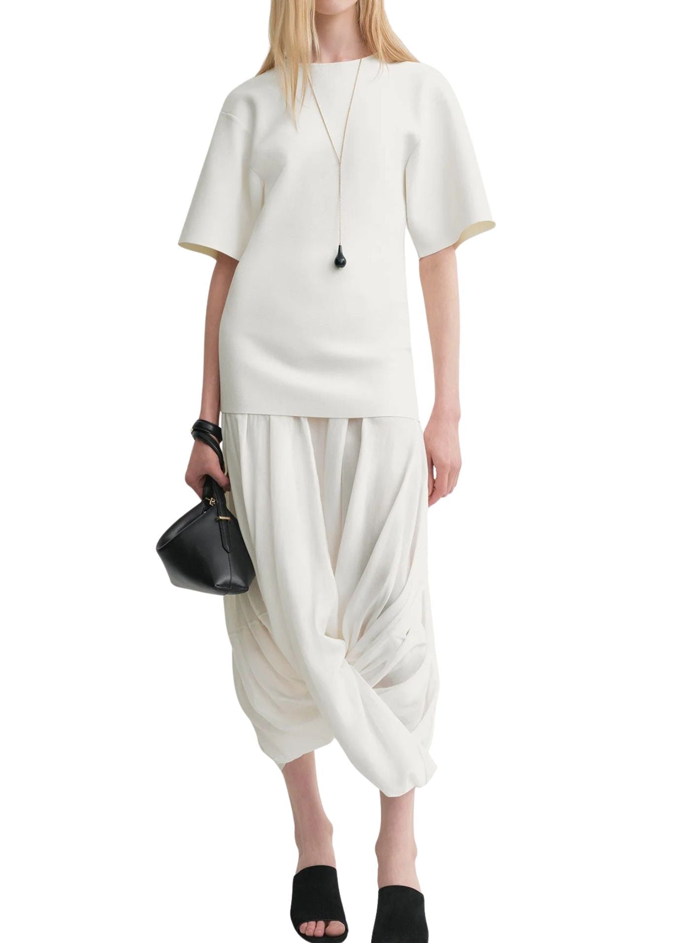 Toteme Cocoon Tee Dress - Vermillion