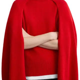 Toteme Crew Cape Knit - Vermillion