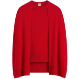Toteme Crew Cape Knit - Vermillion