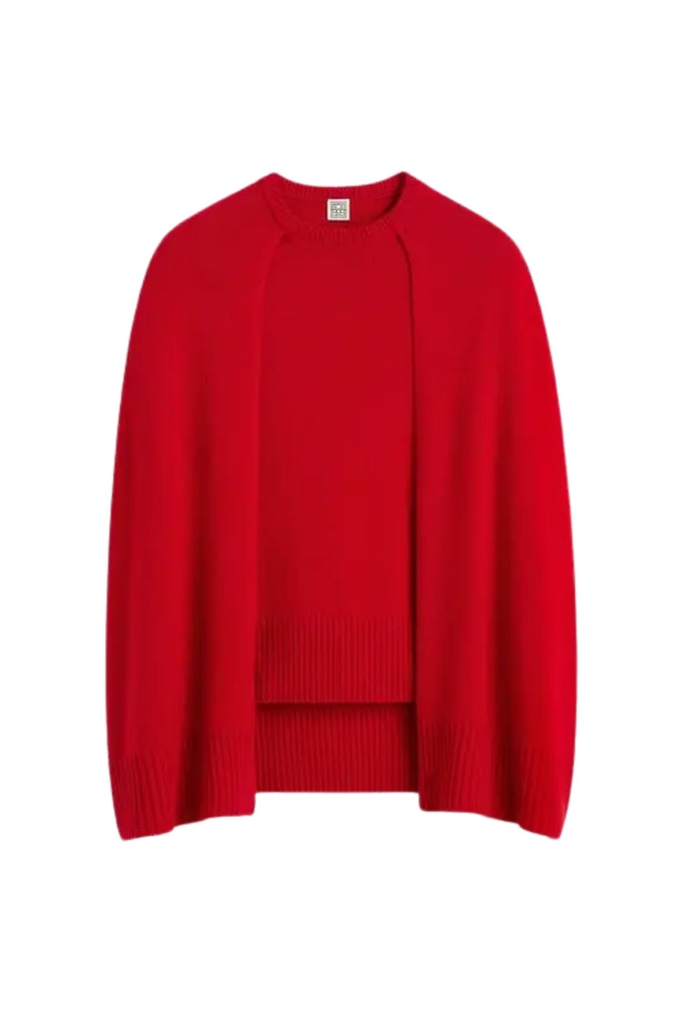 Toteme Crew Cape Knit - Vermillion