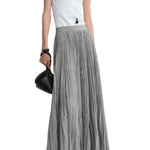 Toteme Crinkled Plissé Skirt - Vermillion