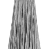 Toteme Crinkled Plissé Skirt - Vermillion