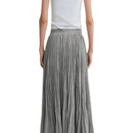 Toteme Crinkled Plissé Skirt - Vermillion