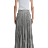 Toteme Crinkled Plissé Skirt - Vermillion