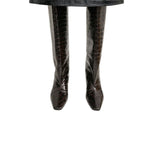 Toteme Croco - Embossed Wide - Shaft Boots - Vermillion