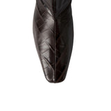 Toteme Croco - Embossed Wide - Shaft Boots - Vermillion