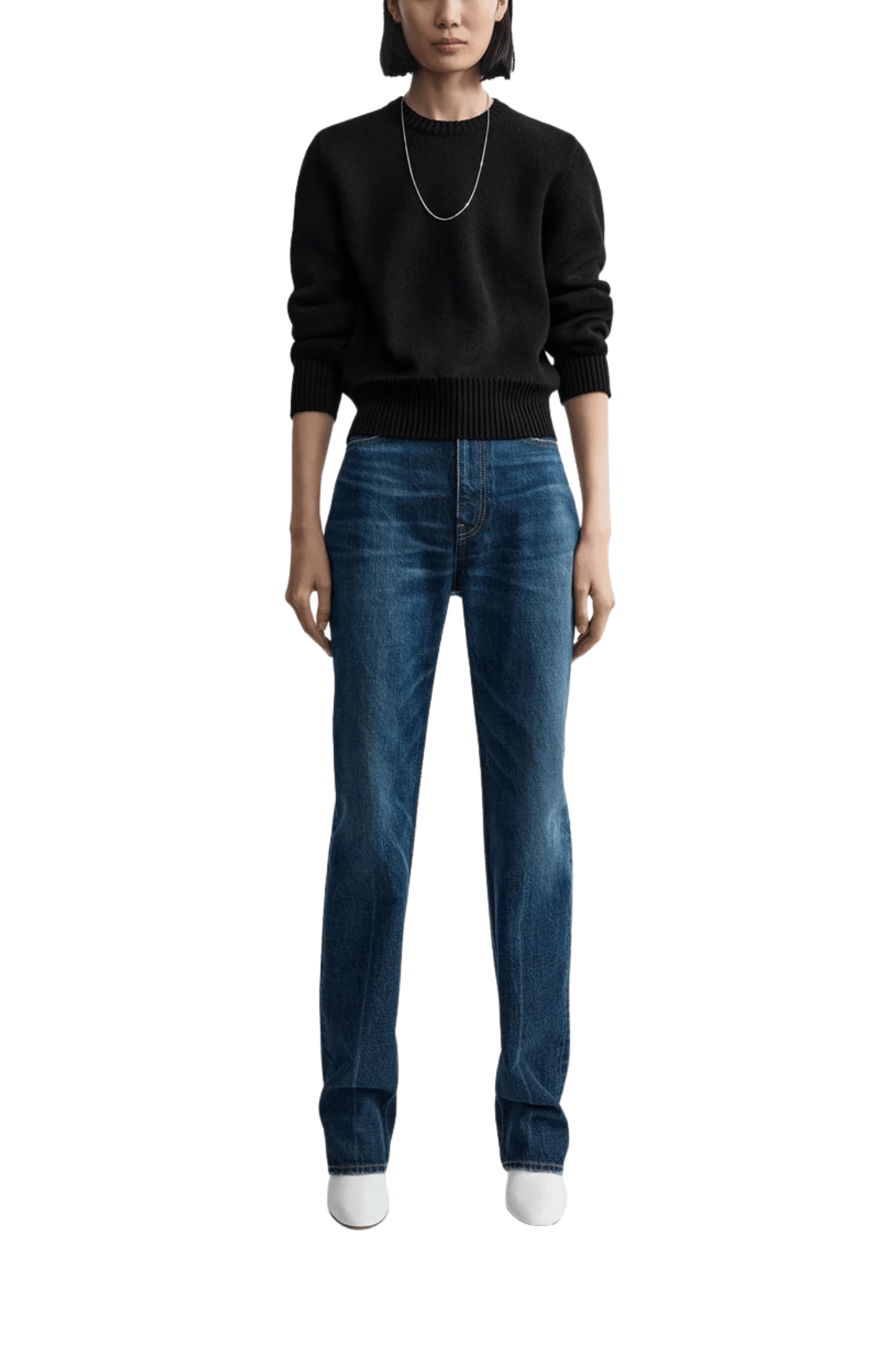 Toteme Cropped Cotton Knit - Vermillion