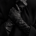 Toteme Extra Long Leather Gloves - Vermillion