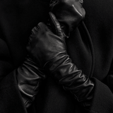 Toteme Extra Long Leather Gloves - Vermillion