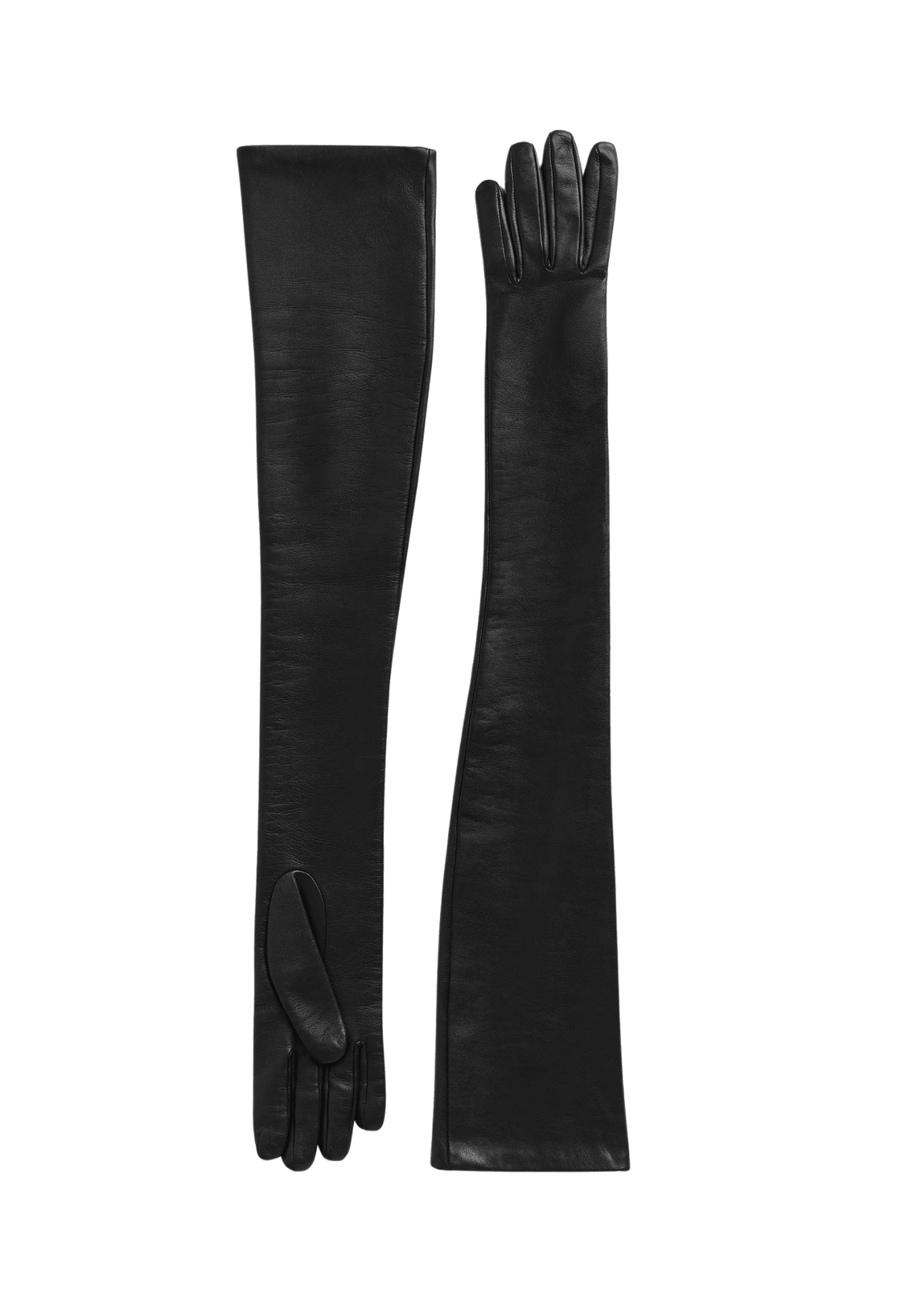 Toteme Extra Long Leather Gloves - Vermillion