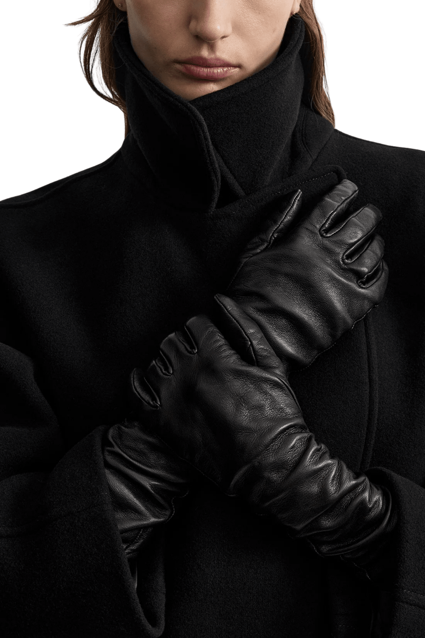 Toteme Extra Long Leather Gloves - Vermillion