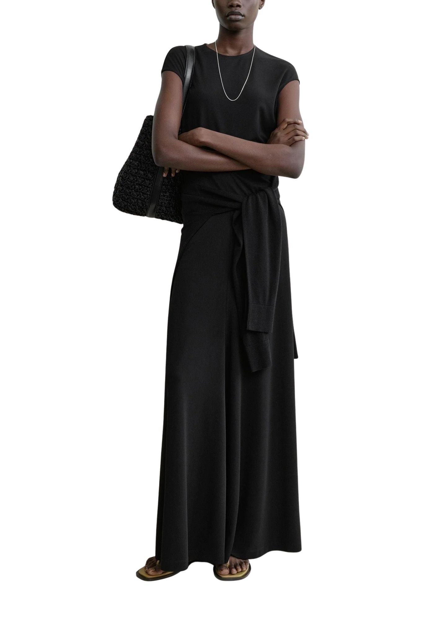 Toteme Flared Jersey Skirt - Vermillion