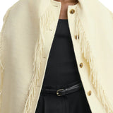 Toteme Fringed Scarf Jacket - Vermillion