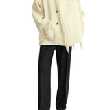 Toteme Fringed Scarf Jacket - Vermillion