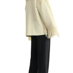 Toteme Fringed Scarf Jacket - Vermillion