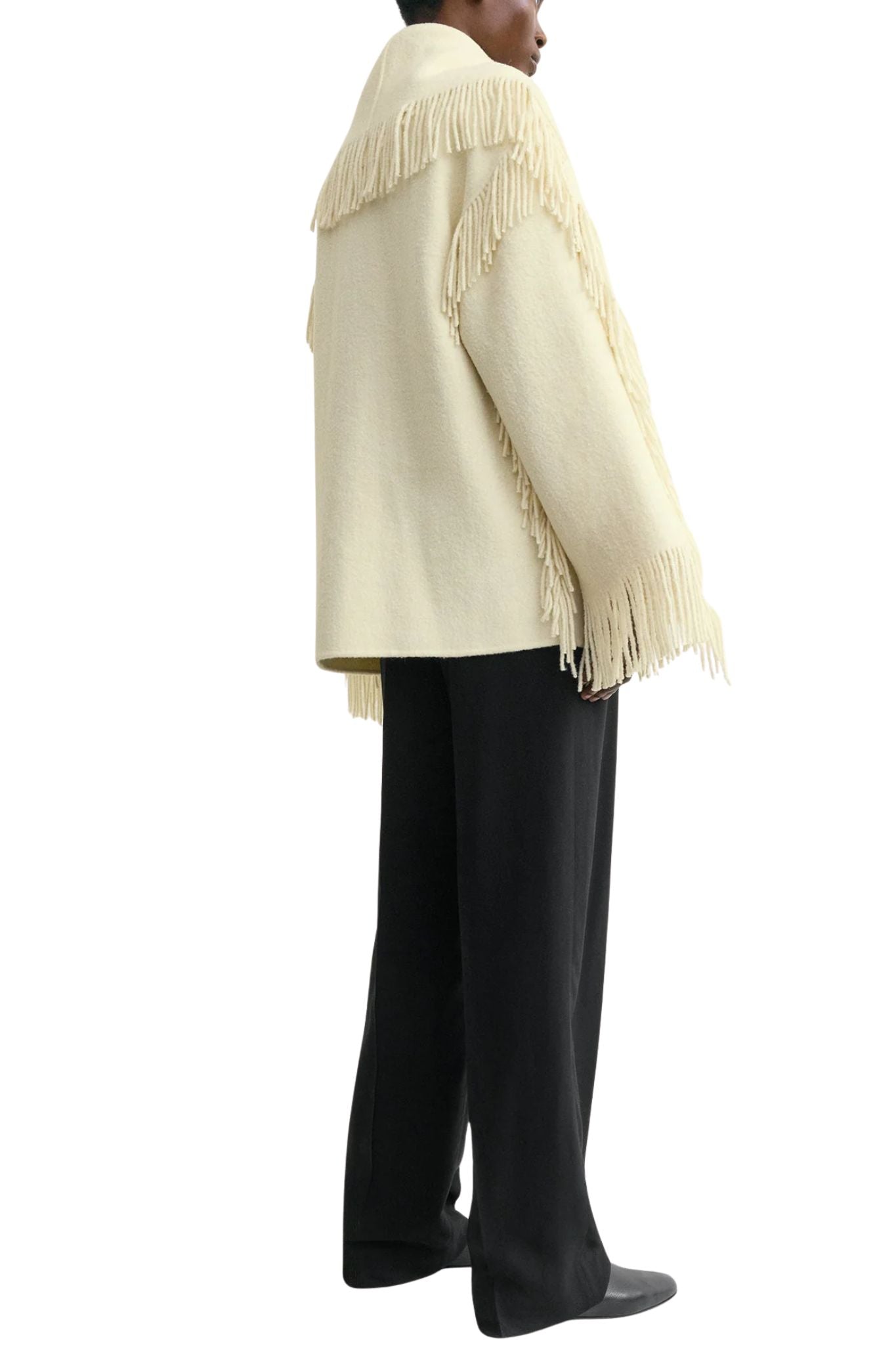 Toteme Fringed Scarf Jacket - Vermillion