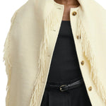Toteme Fringed Scarf Jacket - Vermillion