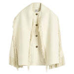 Toteme Fringed Scarf Jacket - Vermillion