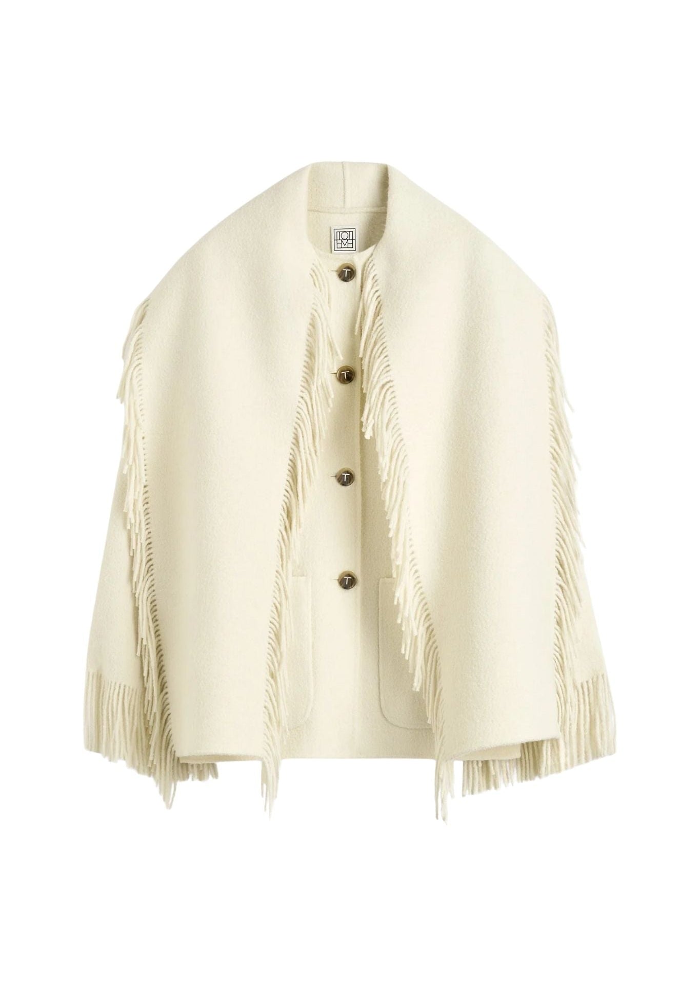 Toteme Fringed Scarf Jacket - Vermillion