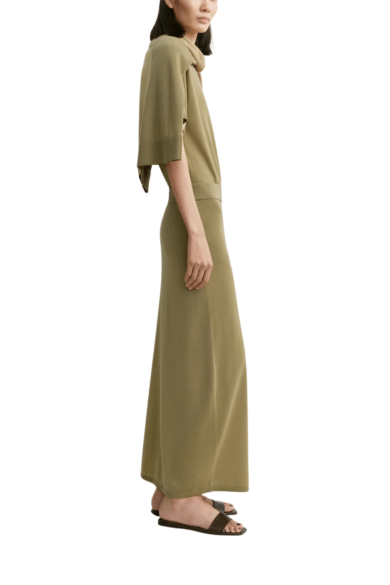 Toteme Long Knit Skirt - Vermillion