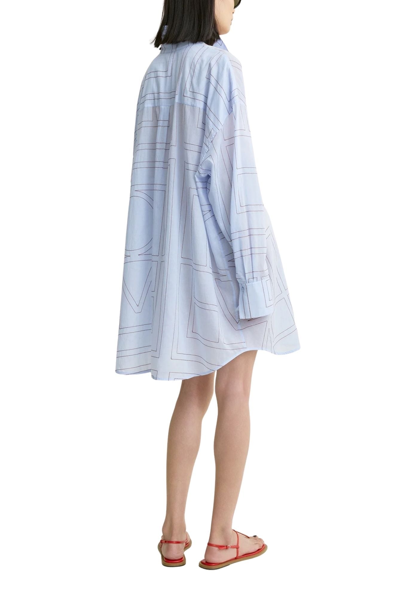 Toteme Long Summer Shirt - Vermillion