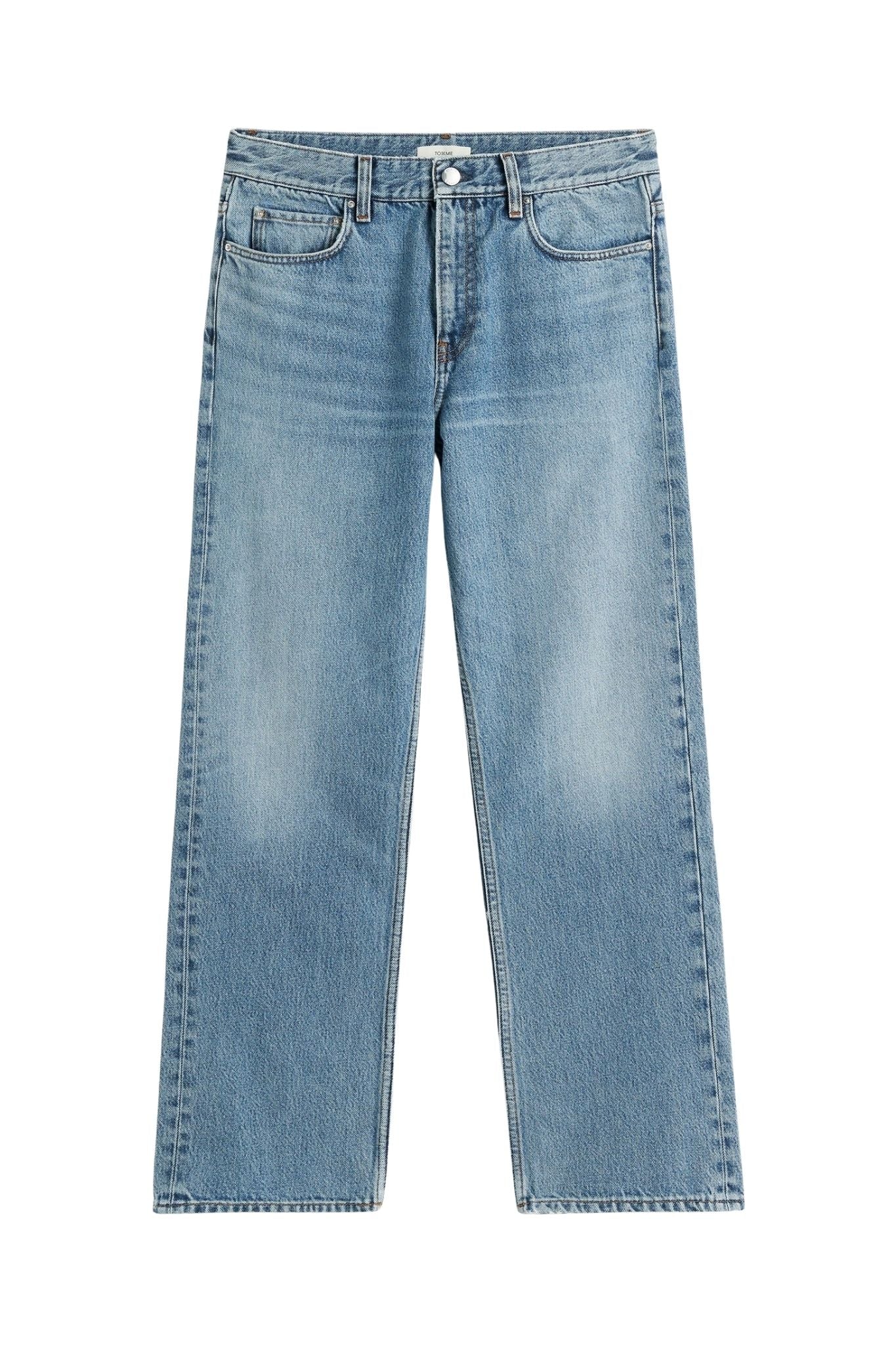 Toteme Low Straight Denim - Vermillion