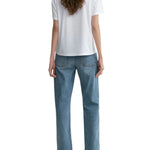 Toteme Low Straight Denim - Vermillion