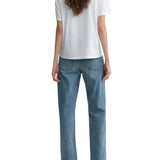 Toteme Low Straight Denim - Vermillion