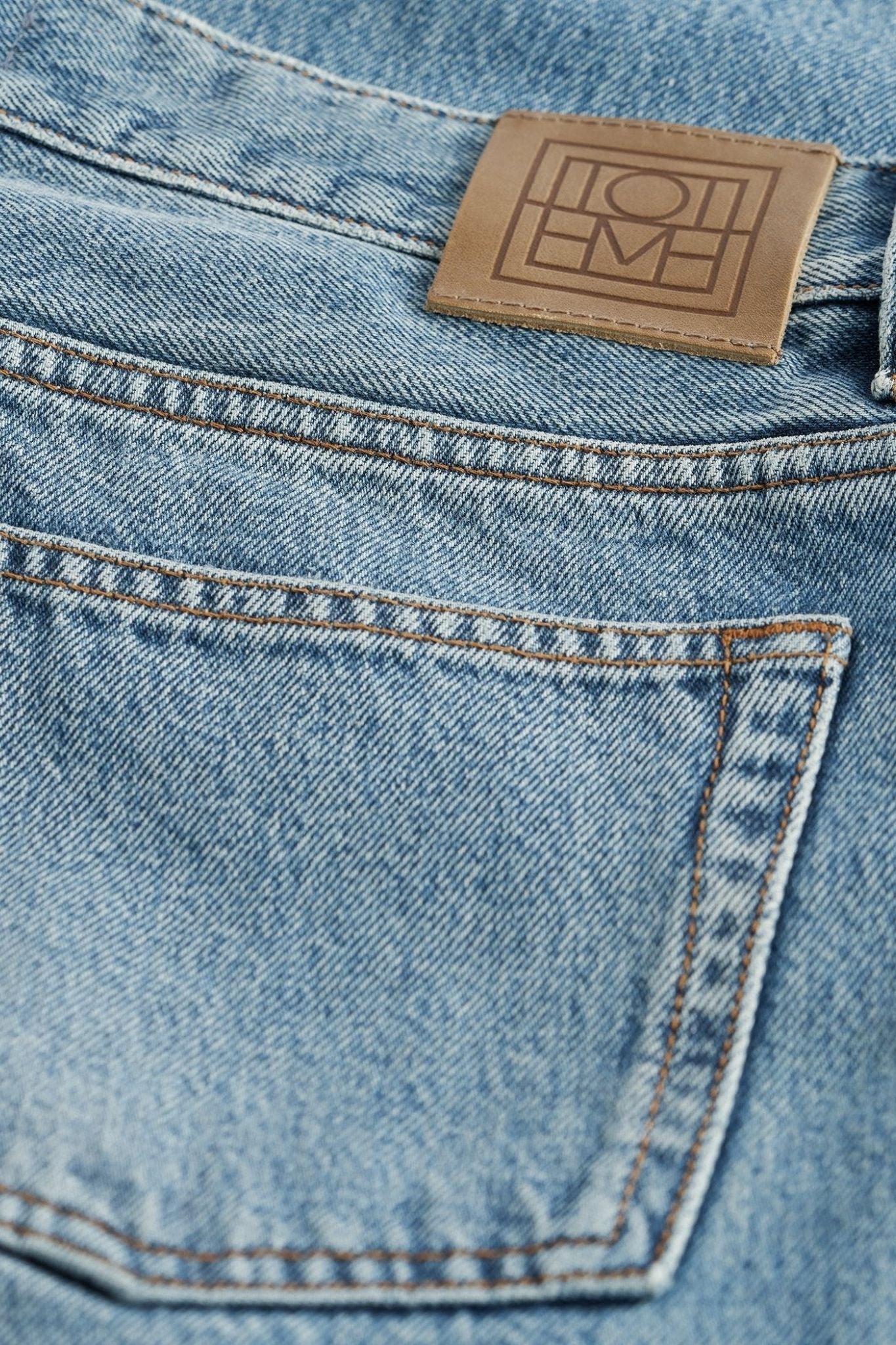 Toteme Low Straight Denim - Vermillion