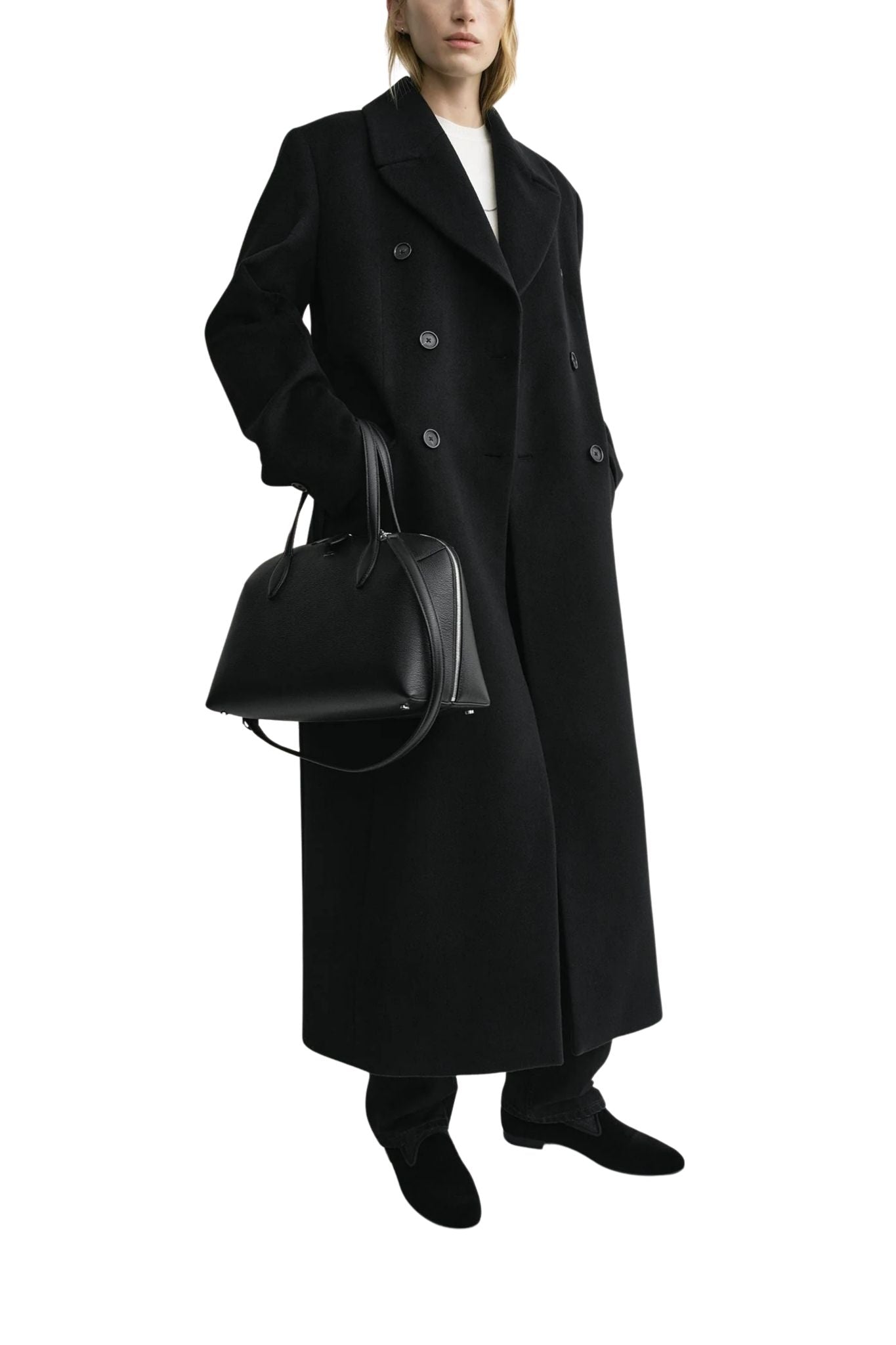 Toteme Medium Grained Leather Day Tote - Vermillion