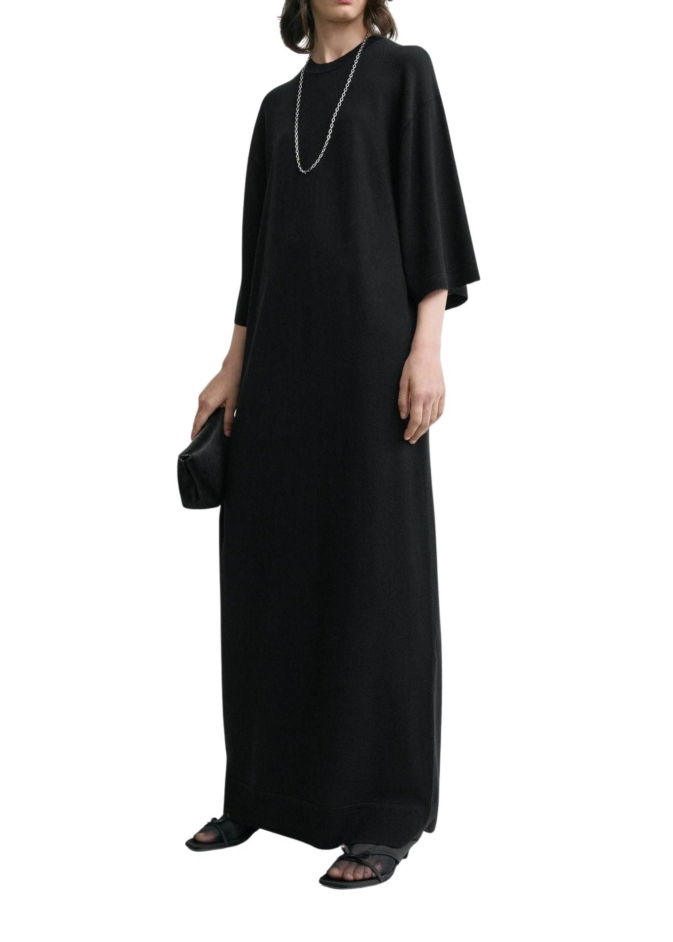 Toteme Merino Knit Tee Dress - Vermillion