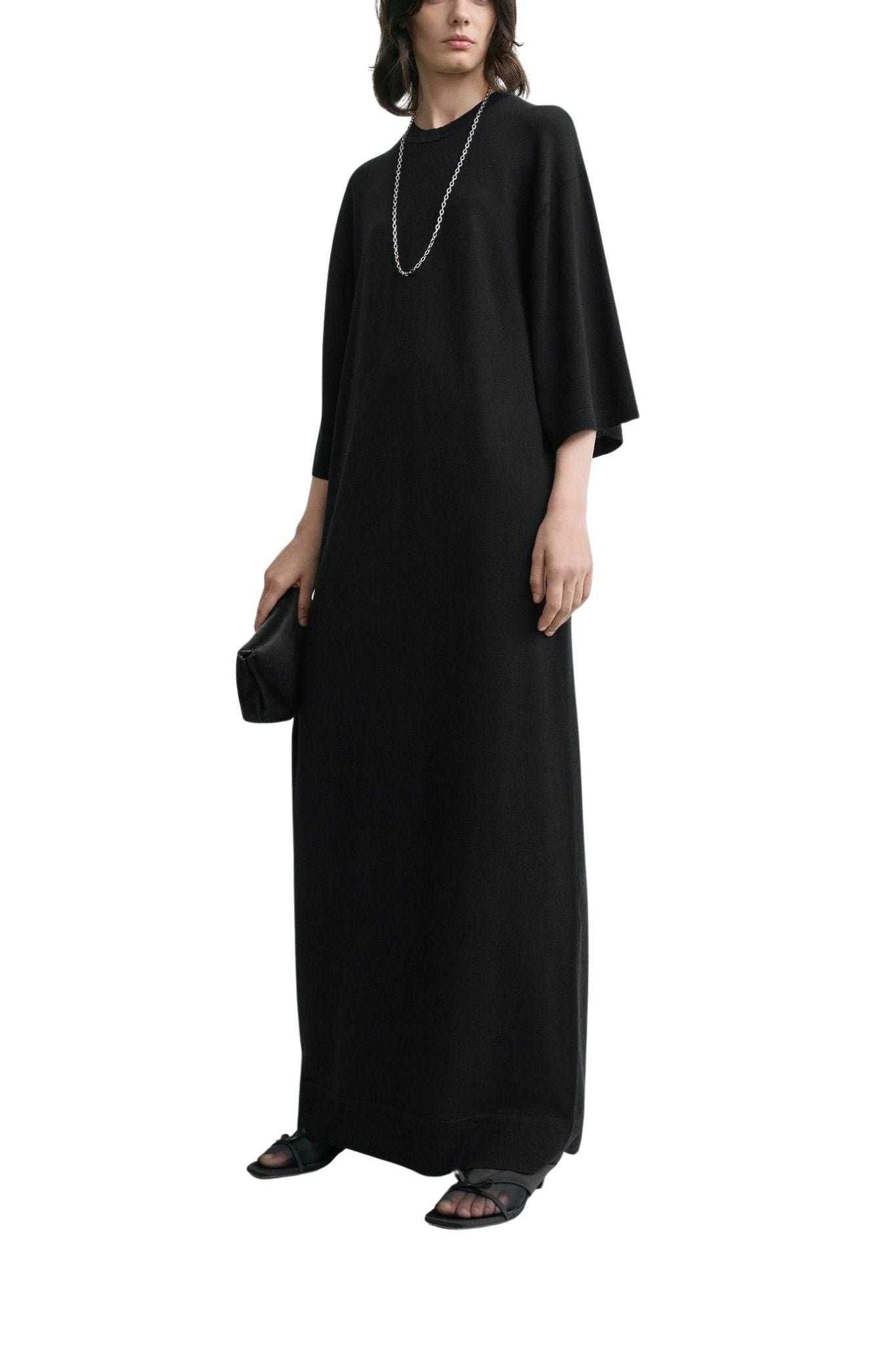 Toteme Merino Knit Tee Dress - Vermillion