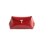 Toteme Mini T - Lock Naplack Clutch - Vermillion