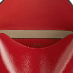 Toteme Mini T - Lock Naplack Clutch - Vermillion