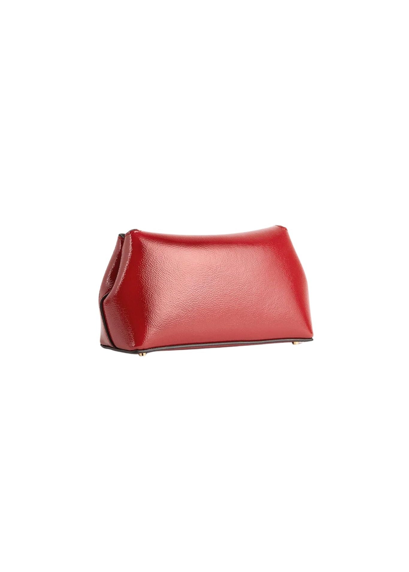 Toteme Mini T - Lock Naplack Clutch - Vermillion