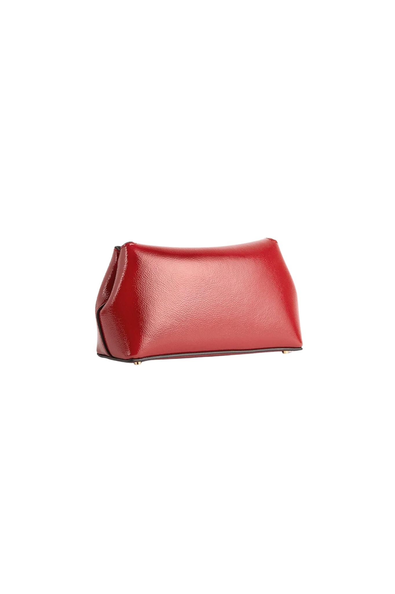 Toteme Mini T - Lock Naplack Clutch - Vermillion