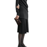 Toteme Mini T - Lock Pony Hair Clutch - Vermillion