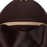 Toteme Mini T - Lock Pony Hair Clutch - Vermillion